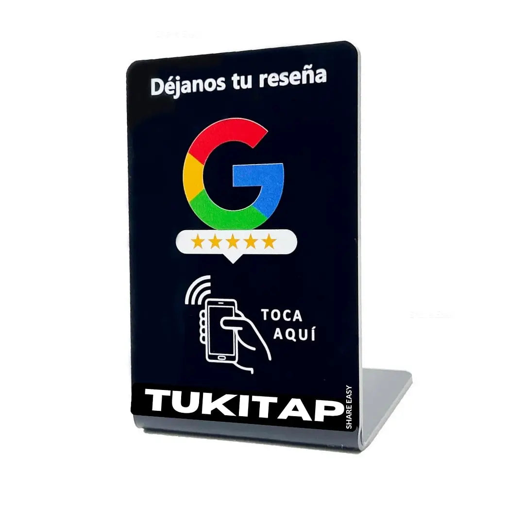 Stand Acrílico NFC para reseñas de Google